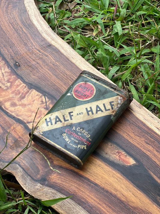 1920's Burley and Bright Half and Half Tin